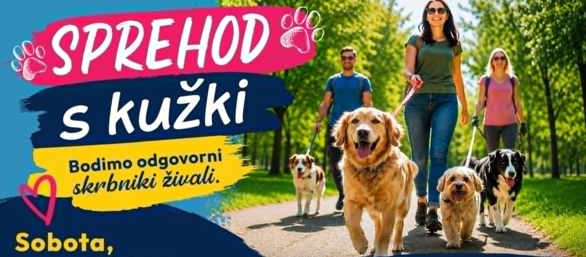 Sprehod s kužki: skupaj za odgovorno skrbni&scaron;tvo
